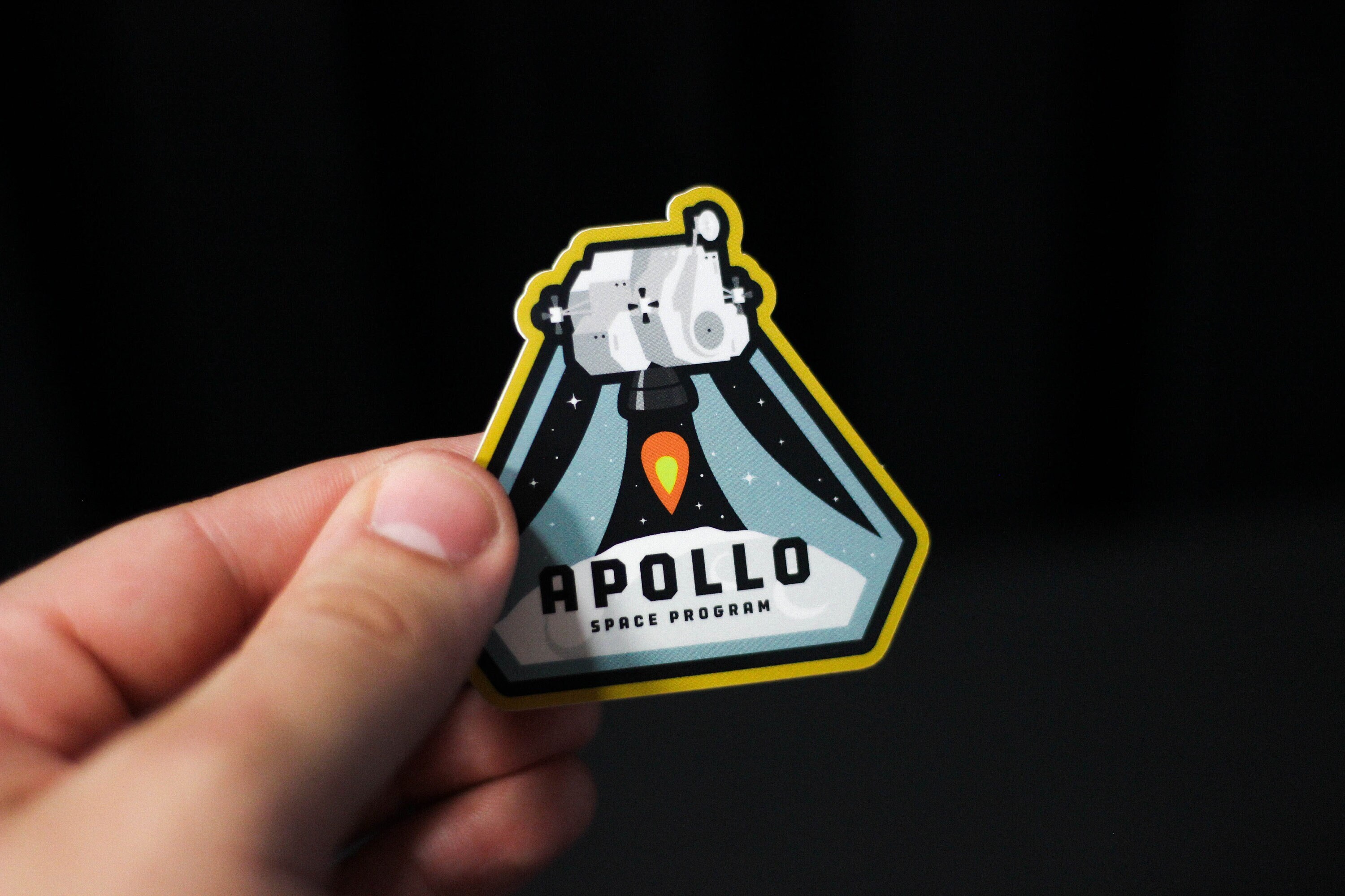 Apollo Space Program Vinyl Sticker Mission Patch - 2.5'x2.5' Laptop ...