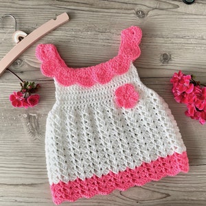 Crochet pattern baby princess dress