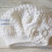 Lynn P. Collis reviewed Baby beret // pattern beret // crochet baby hat // baptize beret // photo prop // newborn hat // crochet flower