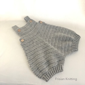 Crochet Pattern Baby Romper Bjorn dungarees afbeelding 4