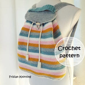 Crochet pattern backpack crochet, crochet pattern bag, crochet bag pattern, haakpatroon rugtas