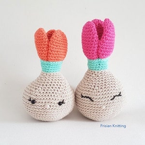 Crochet pattern tulip bulb // Amigurumi Tulip