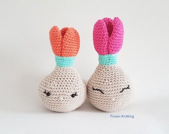 Crochet pattern tulip bulb // Amigurumi Tulip