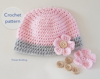 bonnet motif crochet // chapeaux maman et moi // bonnet femme // bonnet enfant // bonnet bébé // bonnet motif //