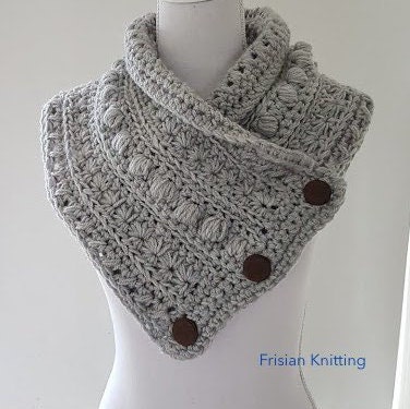30 Outlander Crochet Patterns for Shawls, Wraps, Capelets, and Cozy Accessories 14 Outlander Button Cowl and Shawl Pattern