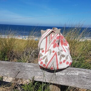 Haakpatroon Mochila bag, tapestry crochet, Mochila bag pattern, Wayuu mochila, crochet pattern bag, mochila tas patroon, pattern tote bag afbeelding 4