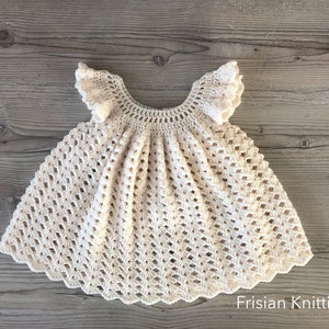 Patrón crochet vestido bebé Brigitte