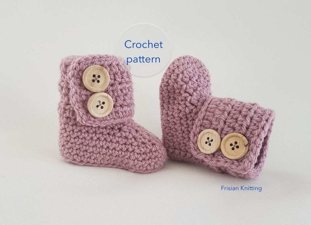 Modèle de chaussons pour bébé, uggs pour bébé, motif au crochet