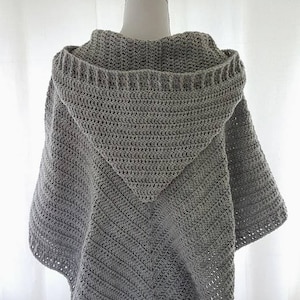 pattern hooded poncho // chunky poncho // Shawl Scarf pattern // diy crochet // gehaakte poncho // haakpatroon // best seller image 4