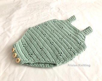 Crochet pattern baby romper Audrey - crochet pattern baby romper - romper