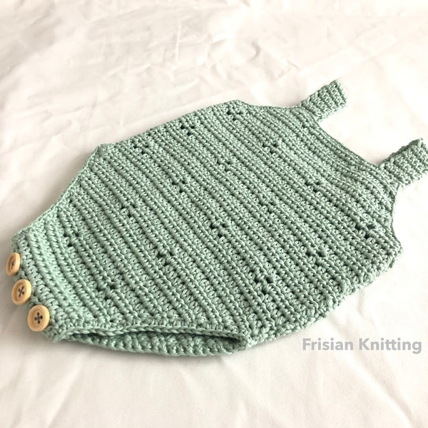 Crochet pattern baby romper Audrey - crochet pattern baby romper - romper
