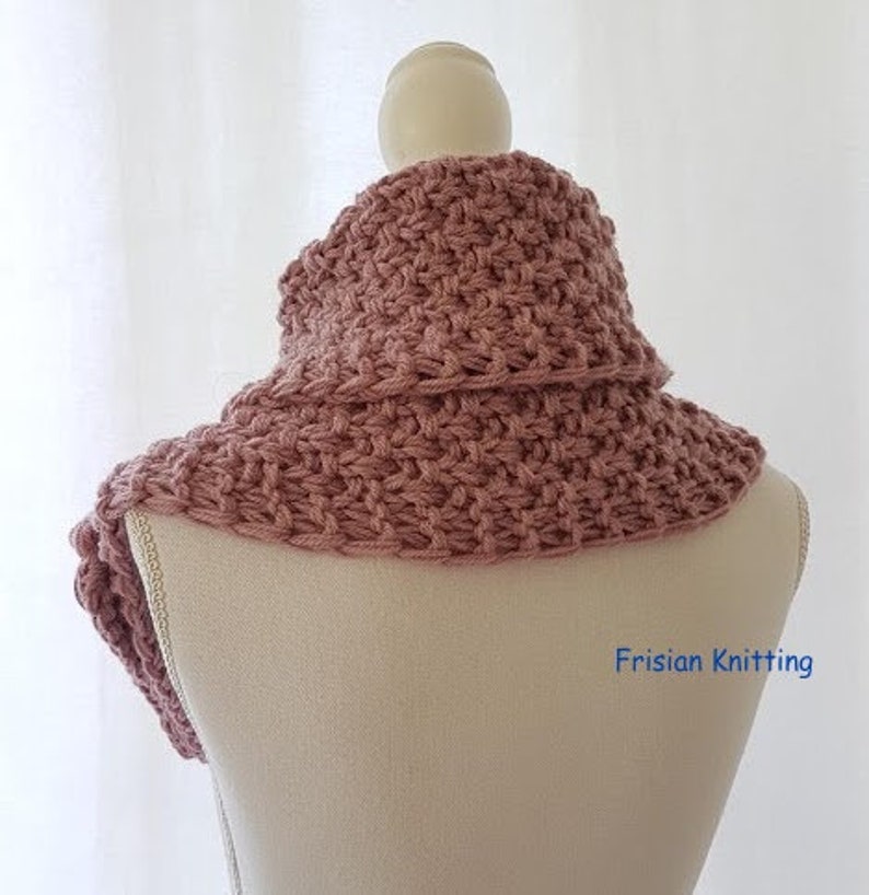 Knitting pattern shawl // knit pattern wrap // pattern cowl image 4