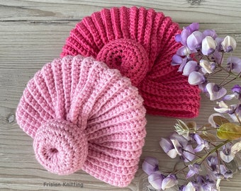 Turban donut hat baby // tulband // beanie // kids beanie // baby beanie // pattern hat //