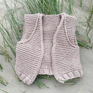 Pattern knit Gilet 'Skylge' // waistcoat knitting pattern // knit Mohair vest image 3