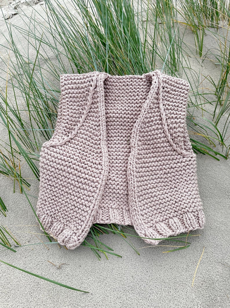 Pattern knit Gilet 'Skylge' // waistcoat knitting pattern // knit Mohair vest image 3