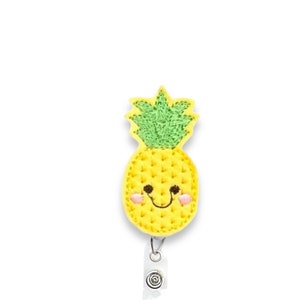 Pineapple Badge Reel, Fruit Badge Reel, Retractable Badge Reel, Badge Reel Topper  (39)