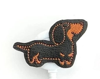 Dachshund Dog Badge Reel, Retractable Badge Reel, Badge Reel Topper (1053)