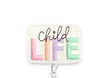 Child Life Badge Reel, CCLS Badge Reel, Retractable Badge Reel, Badge Reel Topper(1262)