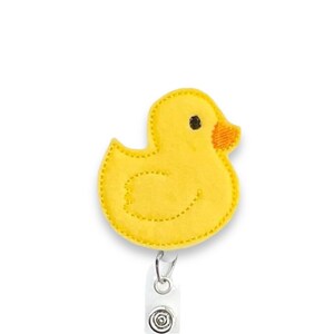 Gold Glitter Rubber Duck Badge Holder, Rubber Duck Badge Reel, Pediatric  Badge Holder 