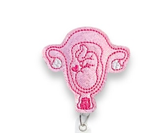 Pregnancy Badge Reel, OBGYN Badge Reel, Labor and Delivery Badge Reel, Retractable Badge Reel, Badge Reel Topper (1139)