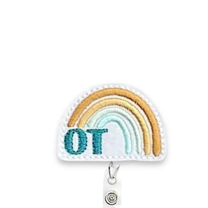 OT Badge Reel, Occupational Therapist Badge Reel, Retractable Badge Reel, Badge Reel Topper (1144)