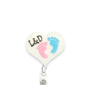Labor and Delivery Badge Reel, Retractable Badge Reel, Badge Reel Topper (924)