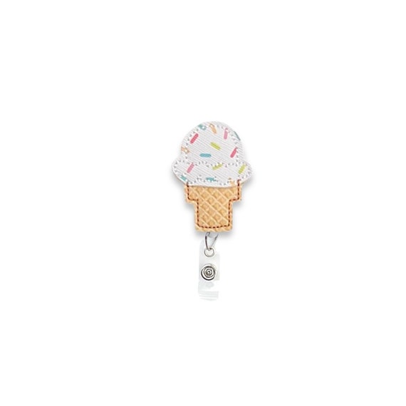 Ice Cream Cone Badge Reel, Ice Cream Badge Reel, Summer Badge Reel,  Retractable Badge Reel, Badge Reel Topper (249)
