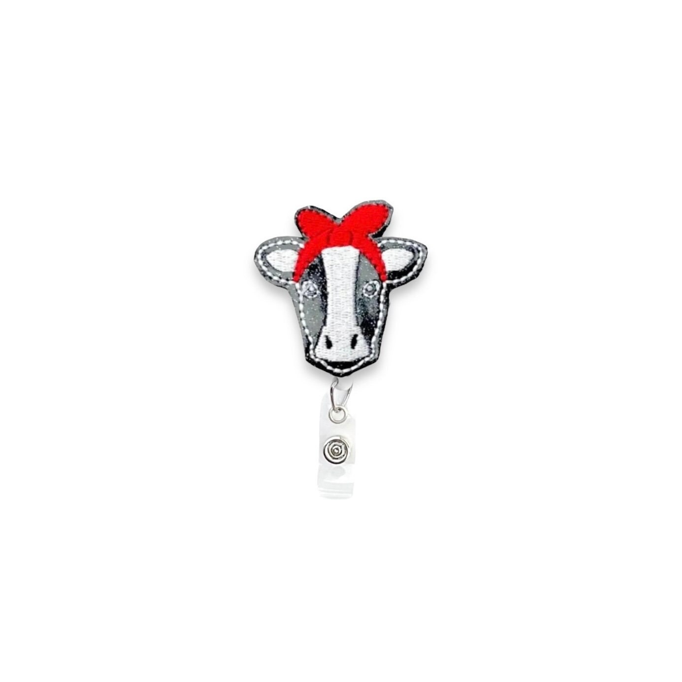 cow badge reel and pen – Its Show Thyme
