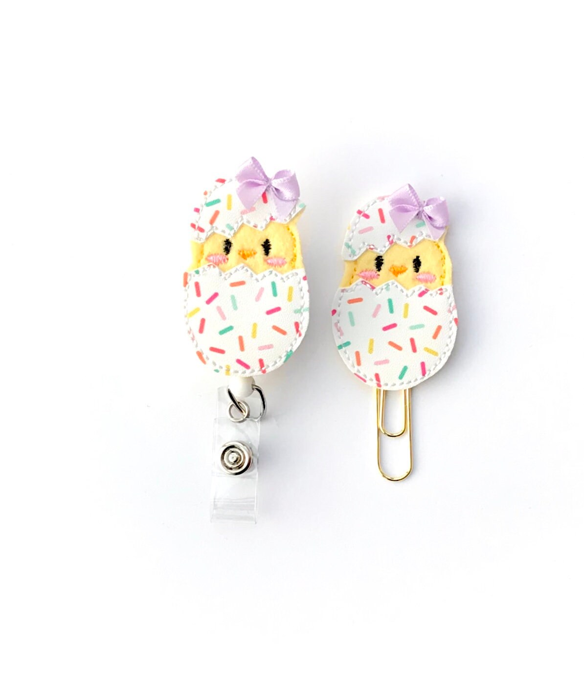 Easter Spring Chick Badge Reel, Planner Clip, ID Holder, Magnet, Broo…