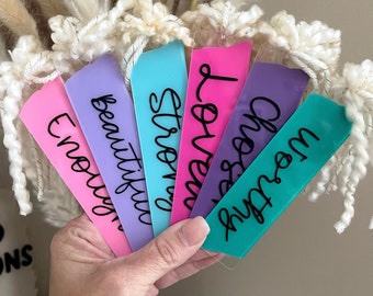 Bible Bookmark, Faith Bookmark, Personalized Bookmark , Book Lover Gift, Bible Journal Accessory, Affirmation Bookmark, Teacher Bookmark