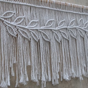 Short Valance, Macrame Bathroom Decor, Kitchen curtain