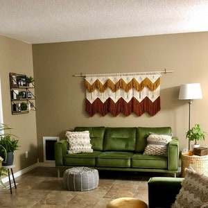 Makramee Wandbehang, Wandteppich, Boho Wohnzimmer Dekor