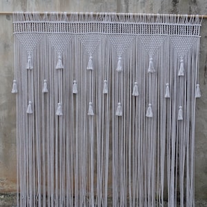 Macrame wedding backdrop, Bohemian Curtain, Wedding ceremony decor