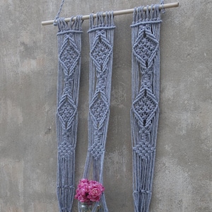 Macrame Plant Hanger SET, hanging planter, boho pot holder, mothers day gift