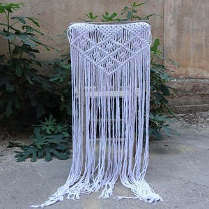 Macrame Wedding Chair Backs Hanger, Boho Wedding Decoration