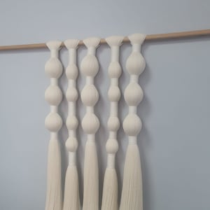 Large Fiber Wall Art: Modern Yarn Hanging, Custom Colors Available
