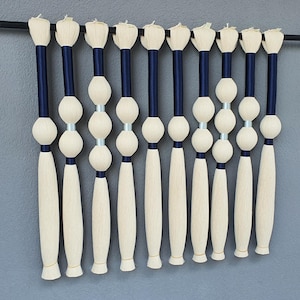 Macrame Wall Hanging with Wrapped Tassels: Boho Fiber Art, 32&quot; Wide