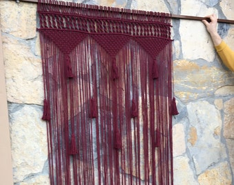 Door Curtain macrame hanging boho home decor