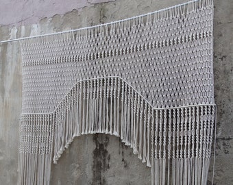 Macrame Wedding Backdrop, Entry Curtain, Large wall hanging, Boho decor, festival wedding decoration