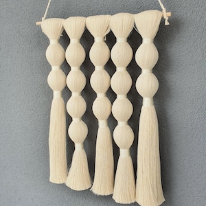 rope wall art yarn fiber hanging fibre home decor minimalist