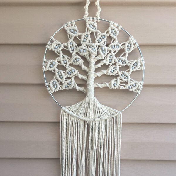 Macrame Tree of life, Gift for mom, gift for grandma, Life Tree Dreamcatcher, macrame wall hanging, mothers day family tree, macrame tree