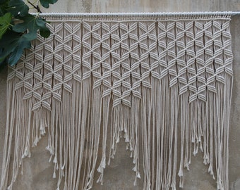 Macrame Headboard, Large macrame wall hanging 47'' x 43''