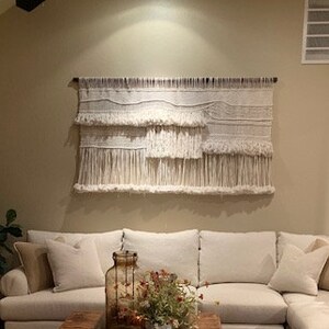 Giant tapestry, Extra large Macrame tassels wall hanging image 4