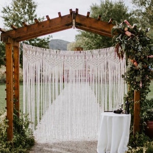 Macrame Curtain, Wedding backdrop, events decoration, bride's table decor, boho festival wedding