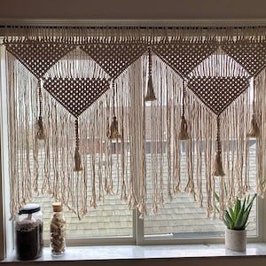 large macrame wall hanging, Queen headboard wall decor