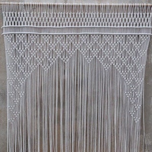 Macrame curtain, wedding decor, Large wall hanging, headboard, Home Decor tapestry, boho textile art