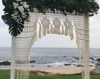 Macrame Wedding backdrop, Extra Large Macrame curtain
