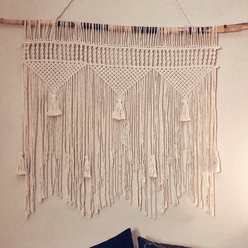 Large Macrame Wall Hanging/boho Decor/boho Wall Decor/colored Etsy