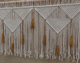 Macrame wall hanging, boho home gift, bedroom decor