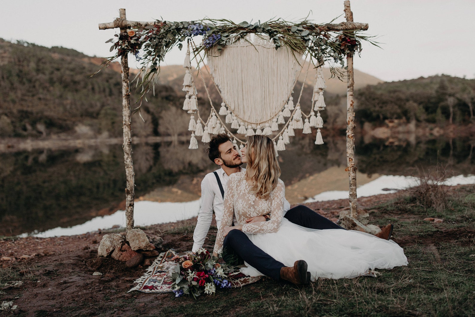 Boho Backdrop Hochzeitsbogen